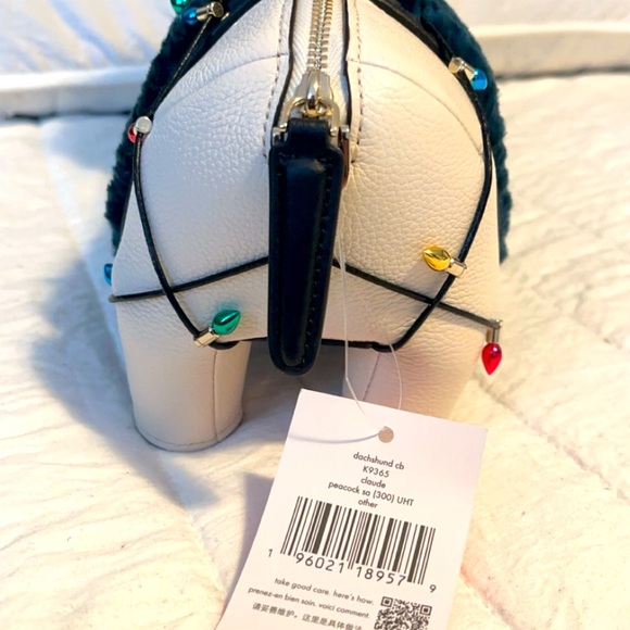 Kate spade Claude Christmas dachshund crossbody bag collectible K9365 nwt - Picture 11 of 15